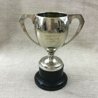 1938 Antique Trophy Silver Plate Cup Horticultural Flower Show Ross On Wye