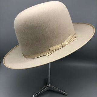 Vintage 1950s Stetson Open Road Fedora Rare Un - Bashed,  Never Worn 7 3/8