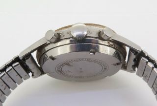 Vintage Valgine 60’s Chronograph Gents Steel Watch Landeron 248 $1 N/R 3