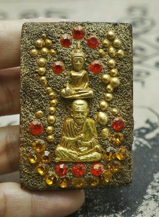 Antiques Naga Phra Somdej Relics LP Toh Wat Phra Kaew Thai Buddha Amulet P51 5