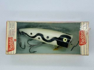 Heddon Chugger Spook Vintage Lure WSL White Snake Line Very Tough EX 6