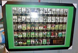 1997 Champions Of Golf Masters Tiger Woods Rookie Uncut Sheet Poster Rare Framed