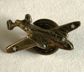 Vintage Wwii Us Army Air Force B - 25 Mitchell Airplane Sweetheart Pin Aviation