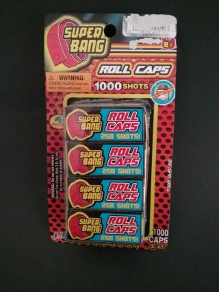 Bang Roll Caps 1000 Caps Gun (4 Boxes Of 250 Shots) Ja - Ru Nip