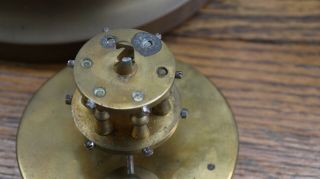 antique gustav becker 400 day disc torsion pendulum clock parts/project 10