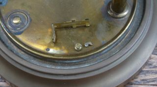 antique gustav becker 400 day disc torsion pendulum clock parts/project 12