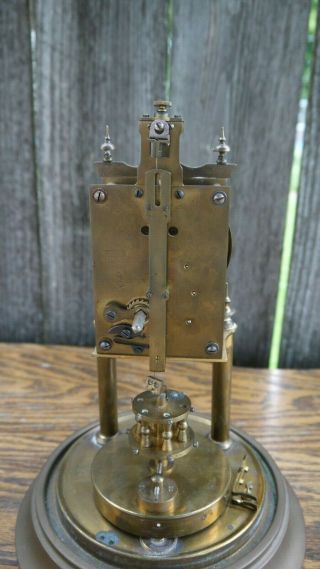 antique gustav becker 400 day disc torsion pendulum clock parts/project 8