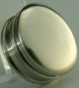 QUALITY ENGLISH ANTIQUE SOLID SILVER SNUFF or PILL BOX 1917 ANTIQUE 4