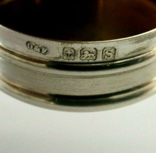 QUALITY ENGLISH ANTIQUE SOLID SILVER SNUFF or PILL BOX 1917 ANTIQUE 8