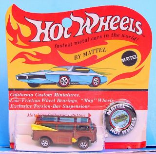 Hot Wheels Redline Volkswagen Beach Bomb Rare Brown ?? Base Minty Carded