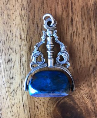 Victorian Watch Fob With Spinning Stone