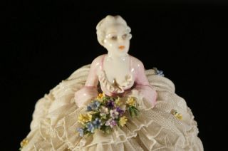 Rare Vintage Capodimonte Luis Fabris Dresden Porcelain Lace Figurine Italy. 5