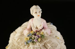 Rare Vintage Capodimonte Luis Fabris Dresden Porcelain Lace Figurine Italy. 6