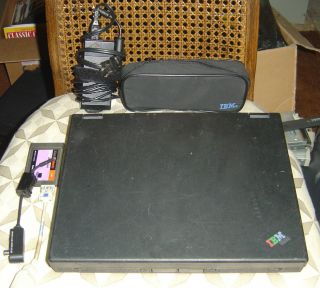 Vintage IBM ThinkPad 770Z Type 9549 Laptop 366 mhz 320mb DVD ROM WINXP SP3 12V A 2