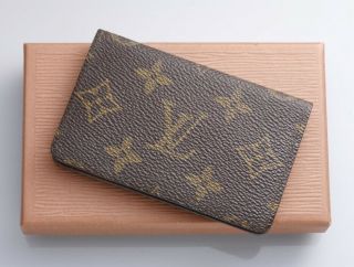 H6119m Authentic Louis Vuitton Monogram Business & Credit Card Case Vintage