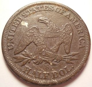 Ss Northerner Shipwreck Coin: 1859 - S Seated Liberty Half Dollar Xf,  Details