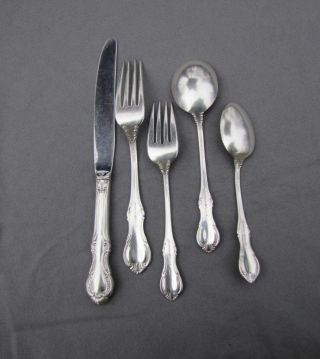 sterling silver flatware 5 piece place setting Fine Arts Southern Colonial 2