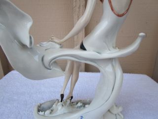 RARE Florence Giuseppe Armani SUMMER SEASHORE Female Figurine Sculpture 0540L 12