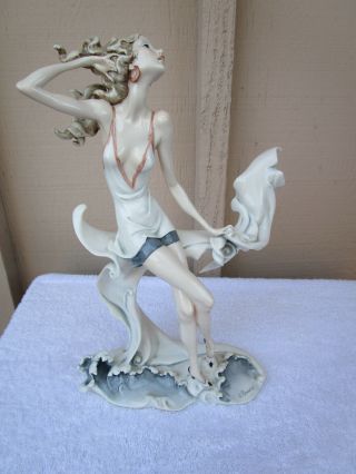Rare Florence Giuseppe Armani Summer Seashore Female Figurine Sculpture 0540l
