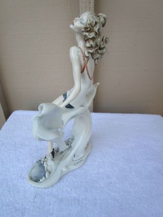 RARE Florence Giuseppe Armani SUMMER SEASHORE Female Figurine Sculpture 0540L 4