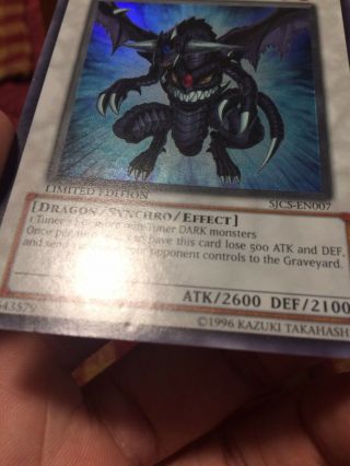 Dark End Dragon Ultra Rare SJCS - EN007 Limited Edition 5