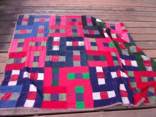 Quilt German Kick Back Catch Me If You Can World War 2 Vintage Hand Stitched
