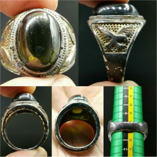 Old Stunning Nagaland Stone Unique Ring 38