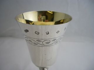 Sterling Silver Goblet John Crussell 1977 Limited Edition 141 / 200 - 7oz 3