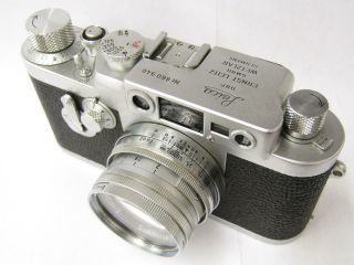 Vintage Leica IIIg Rangefinder 35mm Film Camera Summicron 50mm F2 Filter 2