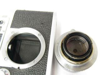 Vintage Leica IIIg Rangefinder 35mm Film Camera Summicron 50mm F2 Filter 4