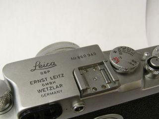 Vintage Leica IIIg Rangefinder 35mm Film Camera Summicron 50mm F2 Filter 6