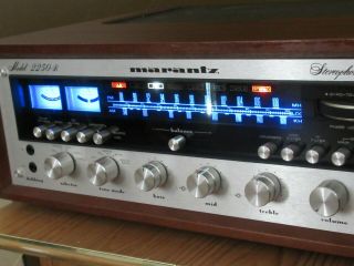 Marantz 2250b Stereo Vintage Receiver Amplifier With Wood Case Fully Restored
