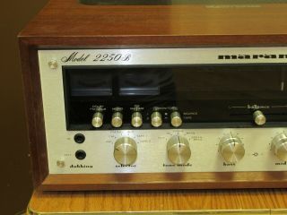 Marantz 2250B Stereo Vintage Receiver Amplifier with Wood Case Fully Restored 3