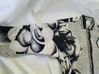 Pre - Death Gianni Versace Shirt | Black on White Floral Animal | EU 50 7