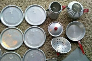 1950 ' s Little Bo Peep Child ' s Aluminum Cookware,  Others Kitchen Doll Play Toys 4