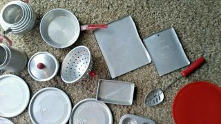 1950 ' s Little Bo Peep Child ' s Aluminum Cookware,  Others Kitchen Doll Play Toys 5