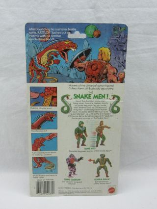 MOTU,  Vintage,  RATTLOR,  Masters of the Universe,  MOC,  figure,  He - Man 4