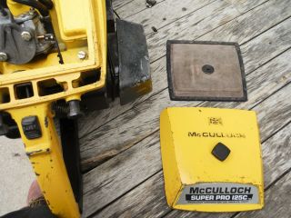 VINTAGE MCCULLOCH PRO 125C SP125 CHAINSAW NR NON - RUNNING 11