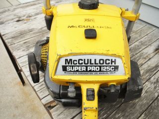 VINTAGE MCCULLOCH PRO 125C SP125 CHAINSAW NR NON - RUNNING 2