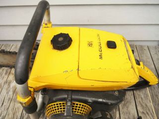 VINTAGE MCCULLOCH PRO 125C SP125 CHAINSAW NR NON - RUNNING 5