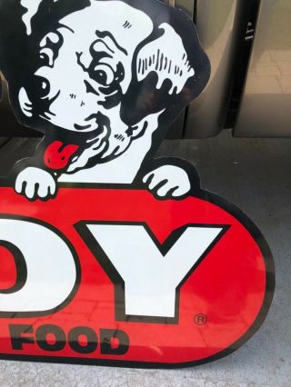 Vintage Large 46” Sign Joy Dog Food Advertising Puppies Pet Soda Gas Oil Rare 2