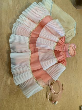 Pink/peachy Formal Type Strapless Dress Tagged Mary Hoyer And Half Slip 5