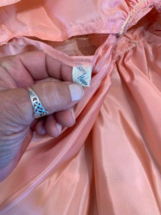 Pink/peachy Formal Type Strapless Dress Tagged Mary Hoyer And Half Slip 7