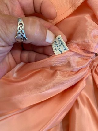 Pink/peachy Formal Type Strapless Dress Tagged Mary Hoyer And Half Slip 8
