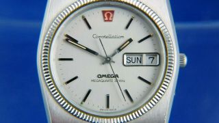 Vintage Omega Constellation Megaquartz Electronic 32 KHz Watch 1970s 4