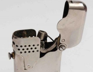 Antique Thorens w/ Wind Guard Mechanical Cigarette Lighter,  SWISS 5