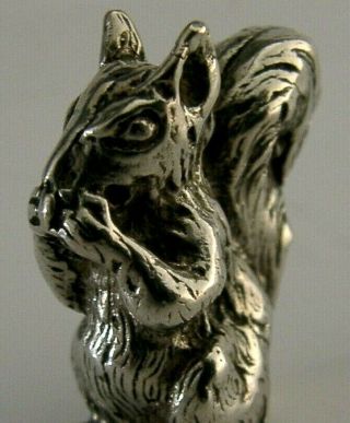 Quality Heavy Solid Silver Miniature Squirrel Figure 1944 - 1968