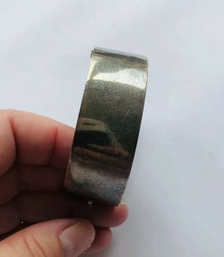 Antique Victorian Silver Buckle Bangle,  Sterling 5