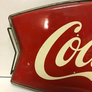 VINTAGE 1960 Coca Cola Fishtail Soda Pop Gas Station 26 