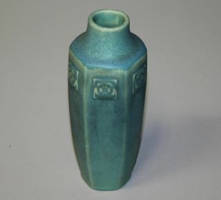 Antique Rookwood Arts & Crafts Vase – Dated 1910 – Turquoise Color 3